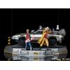 Iron Studios action figure: set deLorean, Marty e Doc in scala 1/10