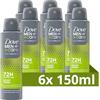 Dove Men + Care Dove Men+Care Advanced Sport Fresh Deodorante Spray, fino a 72 ore di protezione da sudore e cattivi odori - 6 x 150 ml - Confezione risparmio