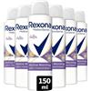 Rexona MotionSense Deodorante Spray Active Morning Anti-Transpirant con 48 ore di protezione contro l'odore del corpo e l'umidità delle ascelle, 150 ml, 6 pezzi