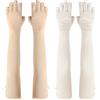 kilofly Women's Long Anti-UV Breathable Arm Sun Block Driving Gloves, 2 Pairs
