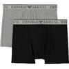 Emporio Armani Boxer da Uomo Endurance, Confezione da 2, Nero, M, Nero, M