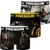 FREEGUN DC Comics Batman Superman - Boxer da uomo Justice League Supereroi con stampa S, M, L, XL, XXL, Motivo mix 3., S