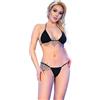 Chilirose Donna Mini Bikini CR-4381 Set, Nero (Nero), Estandar