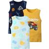 ANIMQUE Ragazzi Canottiere Bambino Bambini Cotone Cartone Animato Canotte 3 Pezzi