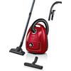 Bosch BGD38RD1H Aspirapolvere con Sacco, Alta Potenza, 850 Watt, Rosso