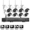 KIT VIDEOSORVEGLIANZA WIRELESS FULL WIFI HD IP 4/8 TELECAMERE NVR LAN REMOTO 5G