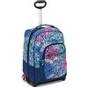 Seven Zaino Trolley, Scuola Elementare, Doppio Uso, Doppio Scomparto, Spallacci a Scomparsa, Bambina, Pinkshade, blu