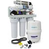 Vitalgoccia Depuratore acqua domestico a osmosi inversa con accumulo, lampada UV, pompa booster e rubinetto 1 via incluso