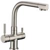 Vitalgoccia Rubinetto Arvon per depuratore acqua 4 vie sostitutivo Nickel Spazzolato
