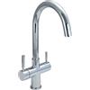 Vitalgoccia Rubinetto Tiron per depuratore acqua 5 vie sostitutivo cromo