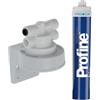 Filtro per depuratore acqua a baionetta - carbon block - 5 micron - 45.000lt e testata singola di ricambio 3/8" quick fit