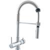 Vitalgoccia Rubinetto Elixar per depuratore acqua 5 vie sostitutivo a molla cromo