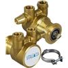 Vitalgoccia Pompa a palette per depuratore acqua - Nuert in ottone 300lt./h. con by-pass 3/8" F.
