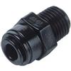 Vitalgoccia raccordo rapido Terminale diritto tubo Ø - filetto conico BSPT 6MM x 3/8"