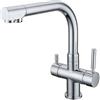 Vitalgoccia Rubinetto Mirea per depuratore acqua 3 vie cromo sostitutivo