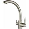 Vitalgoccia Rubinetto Zoryn per depuratore acqua 3 vie sostitutivo nickel spazzolato