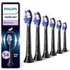 Philips Sonicare S2 Sensitive, Testine di ricambio originali, nero, confezione da 6, HX6056/88
