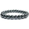 Felicidade Bracciale in ematite pietra naturale con pietre fini e preziose, bracciale gioielli minerali, regalo di compleanno, donna e uomo, Taglia unica, Pietra semipreziosa, ematite