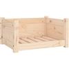 vidaXL Hondenbed 55,5x45,5x28 cm massief grenenhout