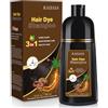 IIIMEIDU Hair Dye Shampoo 400ml, Shampoo Colorante per Donna Uomo Copertura Dei Capelli Grigi Capelli Colorante Istantaneo