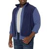 Amazon Essentials Gilet in pile con cerniera integrale (disponibile in taglie Big & Tall) Uomo, Blu Marino, M