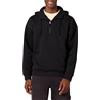 Amazon Essentials Felpa con Cappuccio Oversize da Uomo con Zip a Un Quarto, Nera, XS