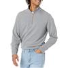 Amazon Essentials Felpa con Collo a Lupetto Leggera in Spugna Francese con Cerniera Sul Collo Uomo, Carbone Puntinato, M