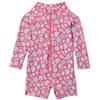 Amazon Essentials Rashguard a maniche lunghe Unisex Bimbi, Conchiglie Rosa Acceso, 0-3 mesi