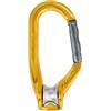 Petzl Carrucola moschettone ROLLCLIP A che facilita l'installazione della corda quando la carrucola è posizionata sull'ancoraggio PETZL