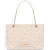 Love Moschino BORSA QUILTED PU AVORIO