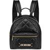 Love Moschino ZAINO QUILTED PU NERO GALV.ORO