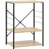 vidaXL Armadio per Microonde Nero Rovere 60x39,6x79,5 cm in Truciolato