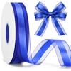 G2PLUS Nastro in Organza Blu Reale: 25mm x 50yarde