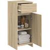 vidaXL Mobile da Bagno Rovere Sonoma 35 x 36,5 x 85 cm