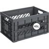 SUNWARE perfectly organised Sunware Square Cassetta Pieghevole in Plastica Heavy‑Duty 45L - 53x35.4x28.4cm - Cassetta Plastica Pieghevole - Folding Crate