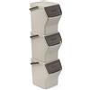 TATAY Contenitore Differenziata Easy Waste 20 L Coperchio con Sistema Click