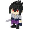 nanoblock Bandai - Nanoblock - Sasuke Uchiwa - Mini statuina in mattoncini - Gioco di costruzione - Kit per il montaggio di personaggi manga pixel - NBCC135