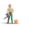 bruder 60030 - Boscaiolo con accessori, figura giocattolo, agricoltore, fattoria