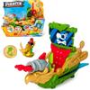 PIRATIX ADVENTURE WORLD Sky Hunter - Barca Pirata a Forma di Pappagallo Include 1 Nave Pirata, 1 Piratix Esclusivo, 1 Tesoro Esclusivo, 1 Accessorio, 1 Cannone e 1 proiettile