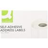 Q-Connect Q Connect - Etichette adesive per indirizzo, formato 89x36 mm (rotolo da 250) Pack of 180