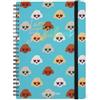 Legami - Agenda Settimanale Spiralata Large, 12 Mesi, Diario da Gennaio 2025 a Dicembre 2025, Planner Pieghevole 2025/2026, Chiusura con Elastico, Taschina Finale, Rubrica, 15 x 21 cm, Sky Blue Dogs