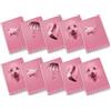 Pigna, Maxi Quaderno Monocromo Pink, A4, carta interna 100 g/m², pagine 72 + risguardo,soggetti Assortiti, Confezione da 10