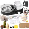 Innofans Tornio per Ceramica Elettrico per Principianti e Professionisti - Kit Ceramica Completo per Casa con 1kg di Argilla, 0-200 RPM e Accessori, Macchina Professionale per Progetti Fai da Te