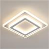 Goeco Plafoniera LED Soffitto Quadrata 44W 4950LM 4500K 30CM, Bianco | Lampada da Soffitto Moderna Paralume in Acrilico Luce Neutra per Camera da Letto Soggiorno Cucina