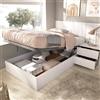 Dmora Letto Singolo Zompo Bianco Contenitore Dimensione Materasso 90x190 cm