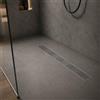 Yellowshop - Canalina Canale Canaletta Di Scarico Doccia A Pavimento Modello Onda Bagno Griglia In Acciaio Inox Sistema Drenaggio Varie Misure Cm 60, 70, 80, 90, 100 (Cm 80)