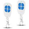 LUIRSAY 2 x AAM0049 Telecomando Cancello e Garage - Compatibile SCS Sentinel - 433,92 MHz - 4 Canali - Codice segreto girevole e raggio lungo - Blu