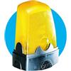 CAME KLED Lampeggiatore di segnalazione a LED ad alta visibilità e basso consumo, cupola gialla, 120-230 V AC, facile installazione, compatibile con automazioni CAME, ideale per cancelli e barriere