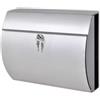 vidaXL Casetta della posta buca delle lettere in acciaio inox 37,5 x 13 x 31 cm