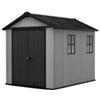 Keter casetta da giardino in resina NEWTON PLUS 759/975 EVOTECH GRIGIO - DOPPIA OPZIONE MONTAGGIO
